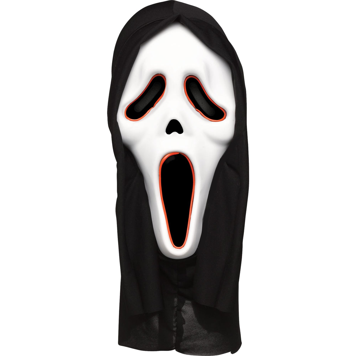 LED Light-Up Ghost Face Halloween Mask