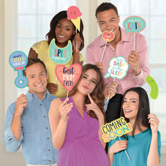 Baby Shower Fun Photo Prop Kit - 13 Pieces