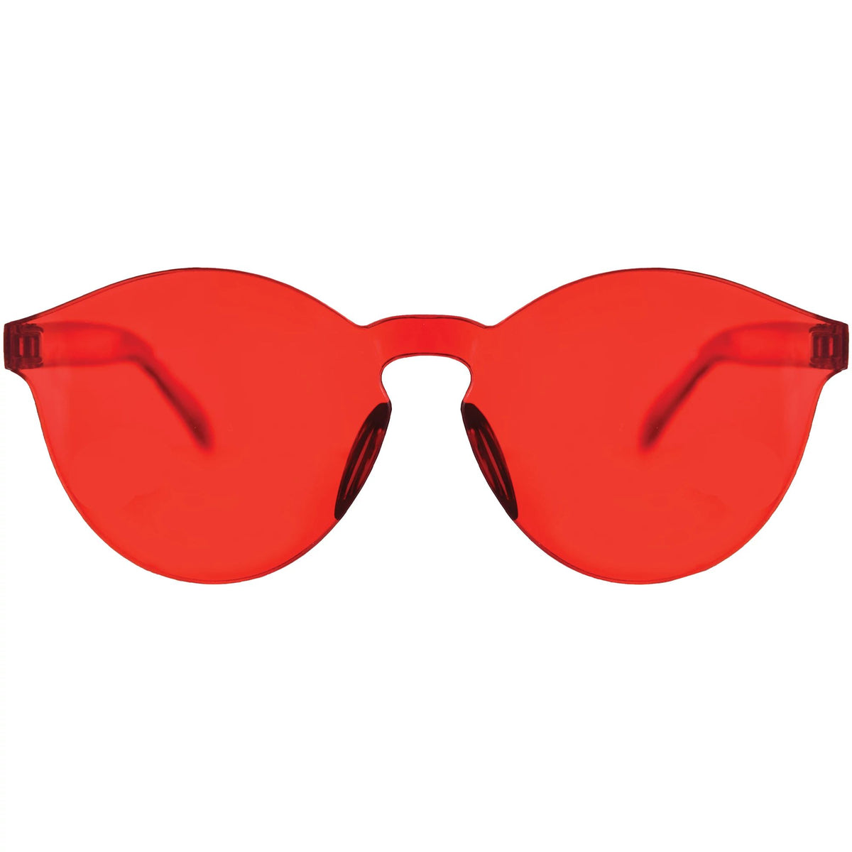 Vibrant Red Team Spirit Glasses