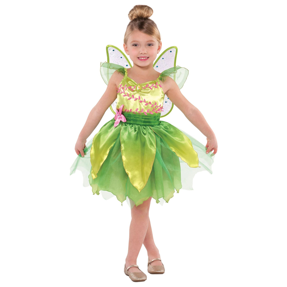 Kids' Classic Tinker Bell Costume with Glitter Wings