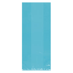 Blue Small Plastic Party Treat Bags - 25 Pack