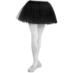 Children's Black Tutu Skirt - Shimmering Tulle Costume Accessory