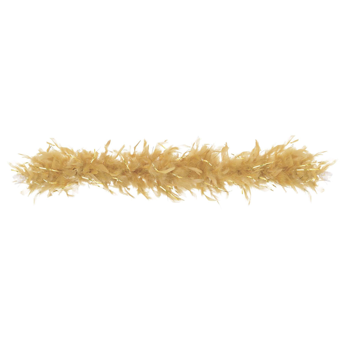 Glamorous Gold Feather Boa - 72" Costume Accessory