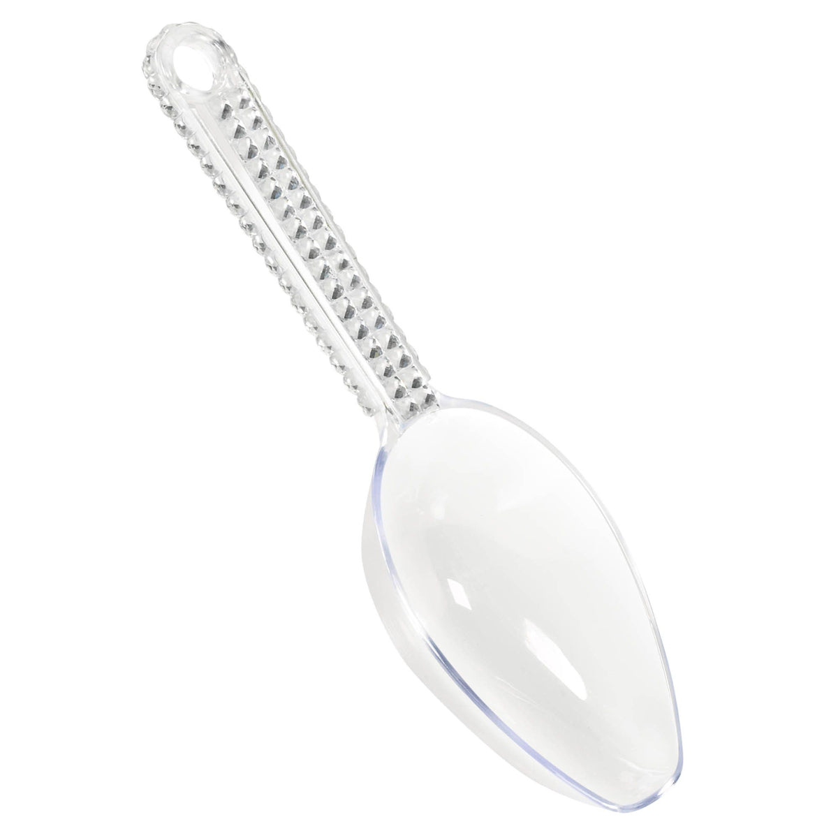 Clear Rhinestone Plastic Candy Scoop - 6.5 inches