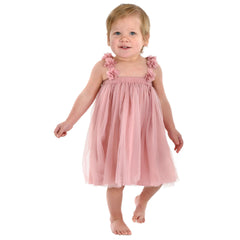 1st Birthday Deluxe Pink Tulle Dress for Girls