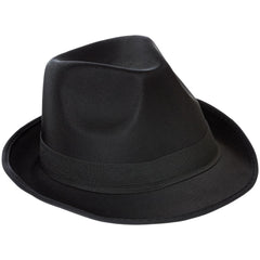 Black Fedora Hat - One Size