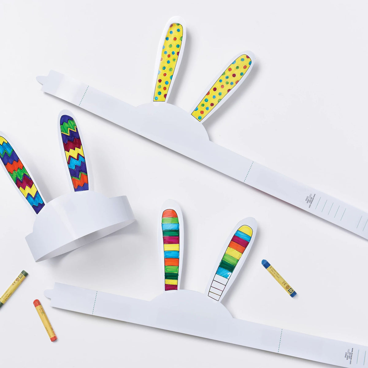 DIY Easter Bunny Ears Coloring Kit - 12 Pack