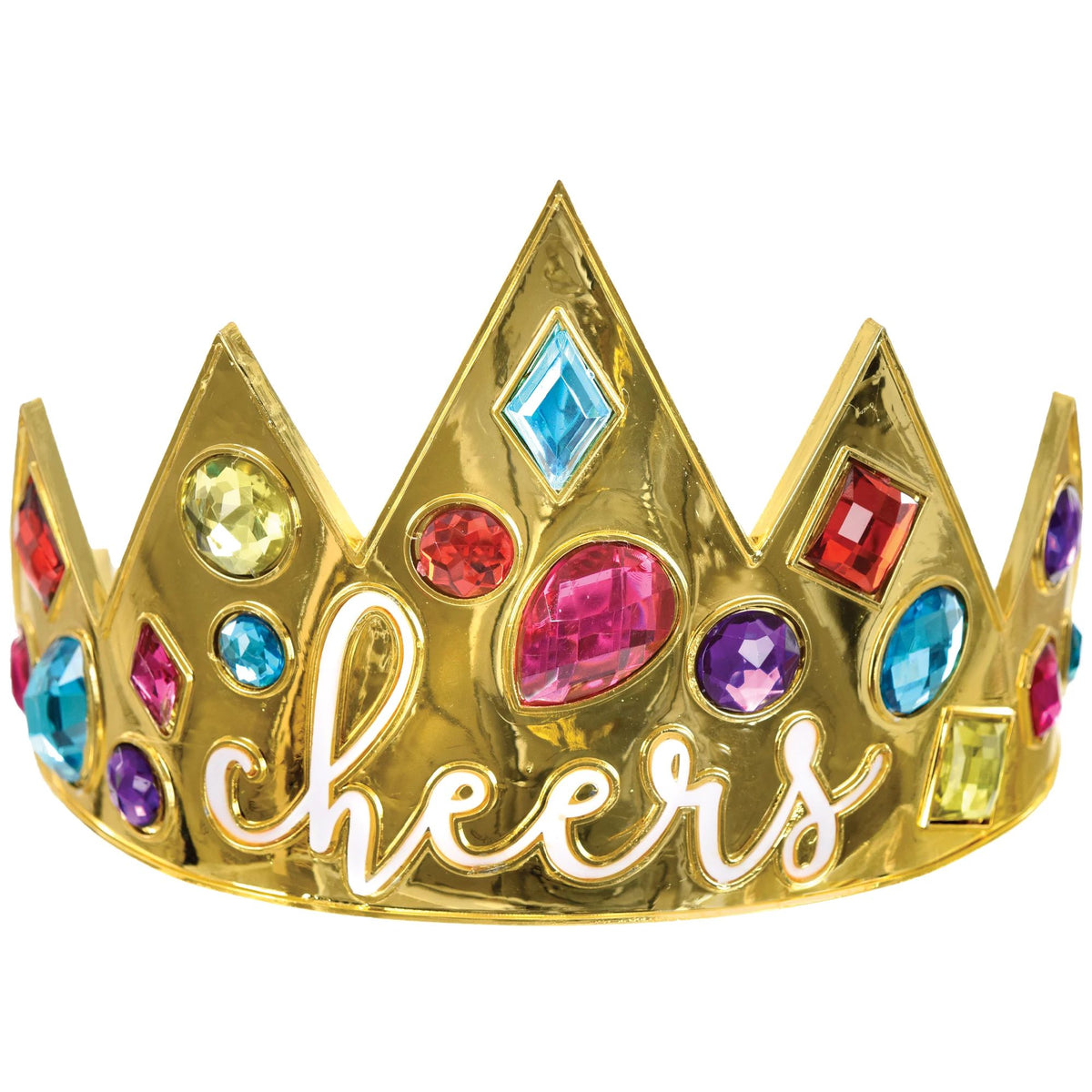 Gold Electroplated "Cheers" New Year's Eve Tiara