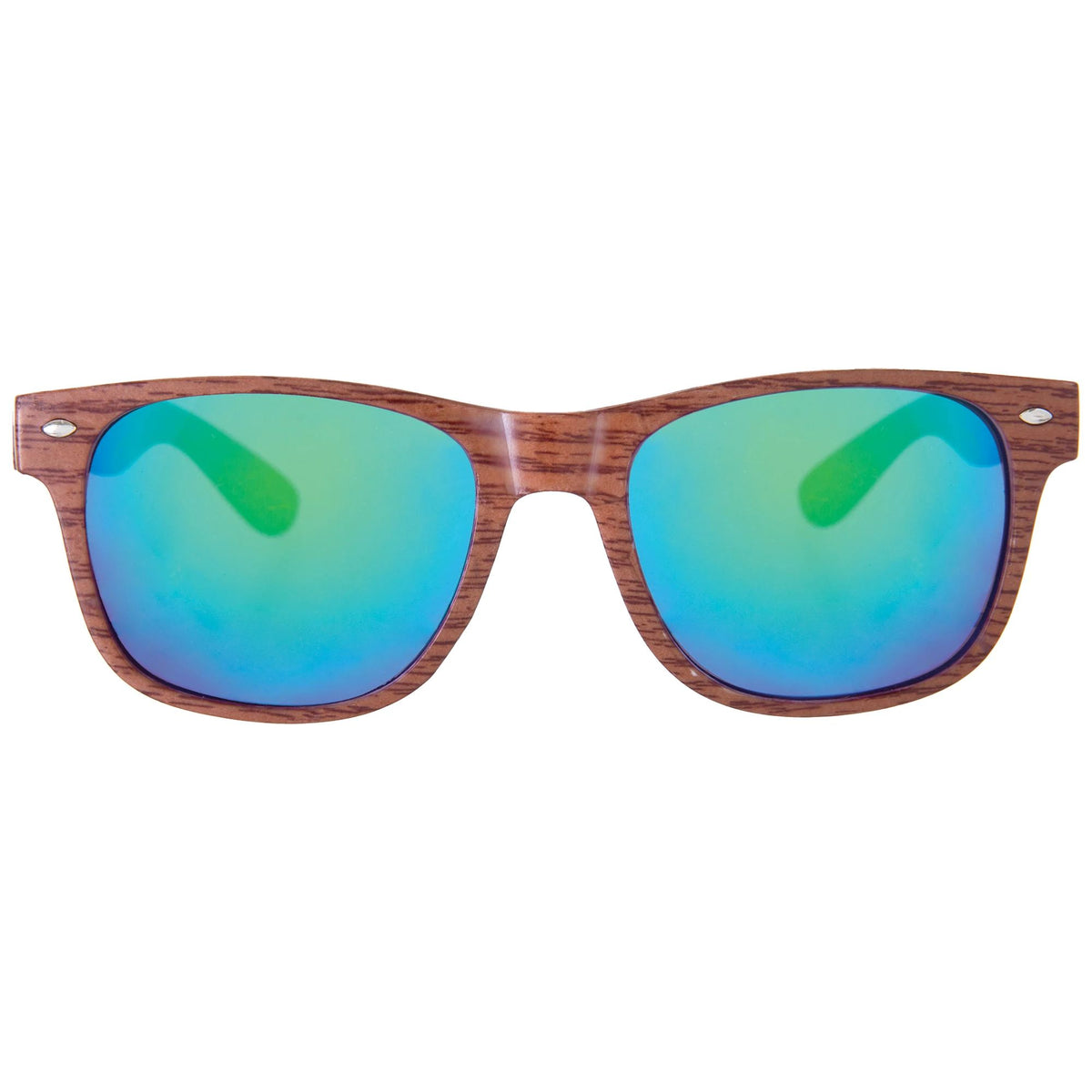 Summer Beach Life Faux Wood Sunglasses - 6 Pack
