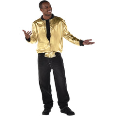 Adult Gold Hip Hop Track Jacket Costume Accessory - Adult One Size