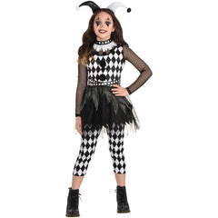 Girls' Punky Jester Halloween Costume