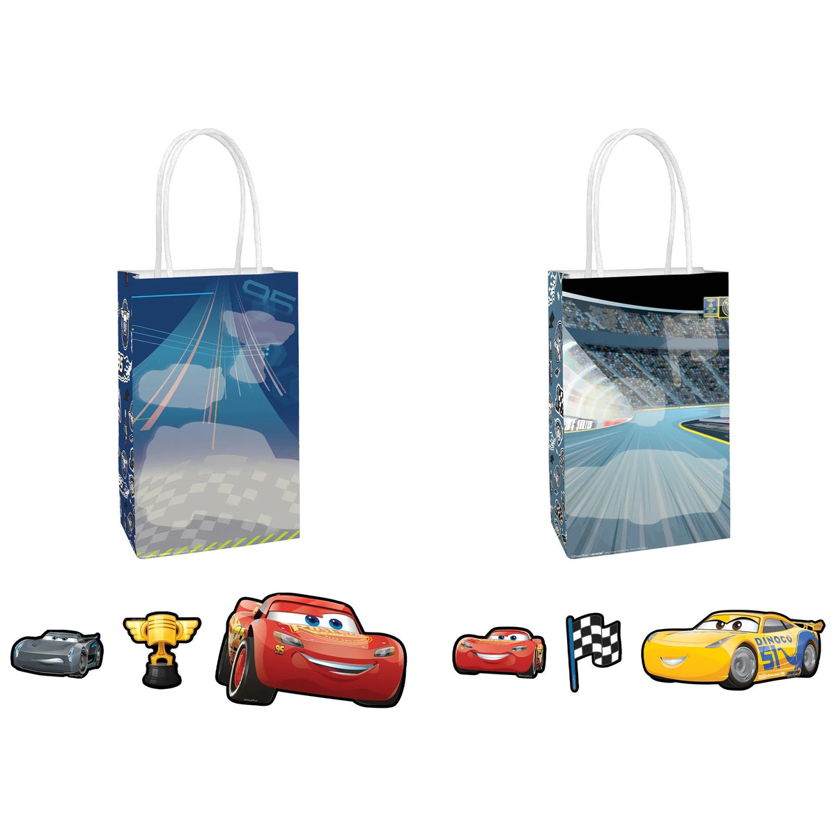 Disney Cars 3 Create Your Own Customizable Kraft Birthday Gift Bags