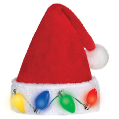 Plush Light-Up Santa Hat