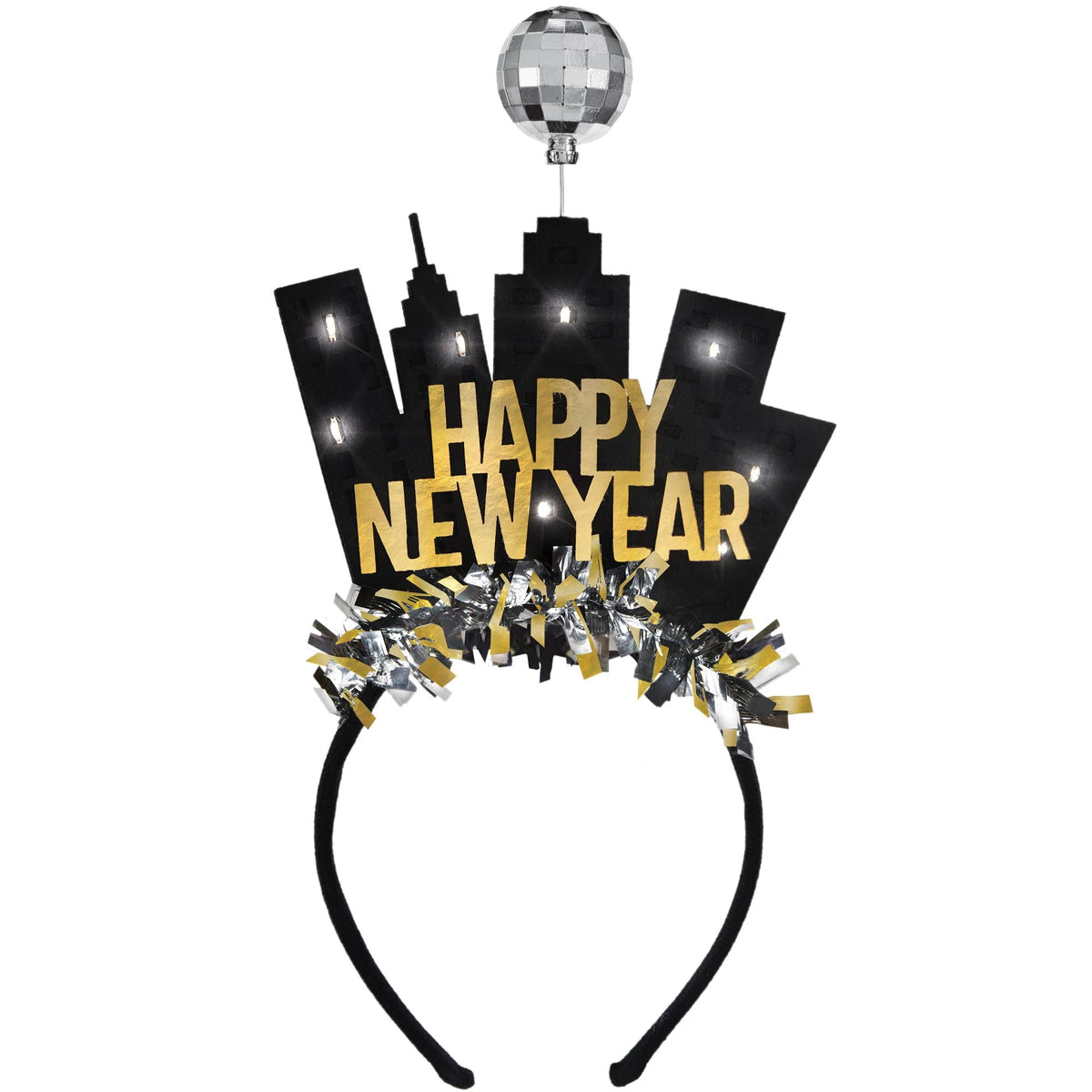 New Year's Eve Light-Up Ball Drop Headband