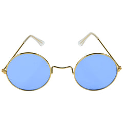 Blue Peace Out Funshades Round Glasses