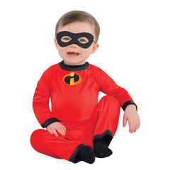 Disney Pixar The Incredibles Baby Jack-Jack Red Jumpsuit with Mask - Infant (0-6 Months)
