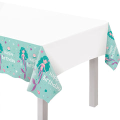 Enchanting Mermaid Birthday Plastic Table Cover