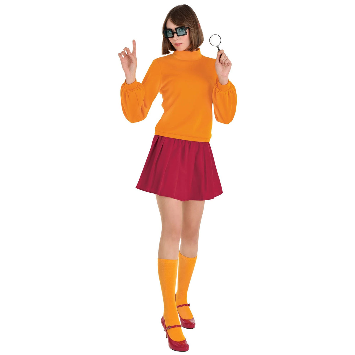 Scooby-Doo Velma Costume - Adult S/M (Up to Size 8)