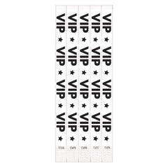 VIP Star White Waterproof Wristbands - 500 Pack
