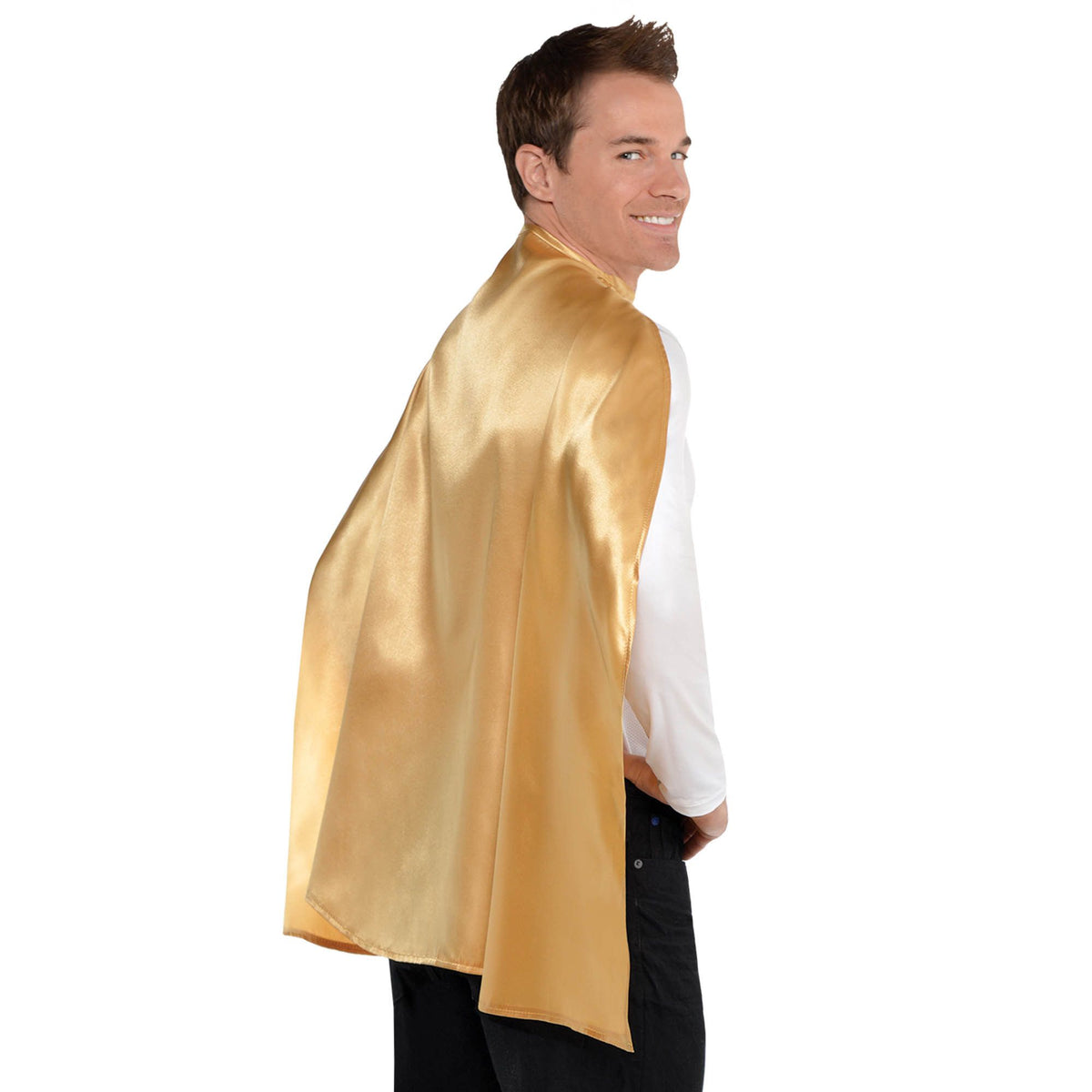 Gold Superhero Cape Costume Accessory - One Size