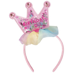 Pastel Party Shaker Birthday Princess Headband