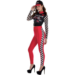 Women's Race Car Driver Halloween Costume - Adult L (10-12)
