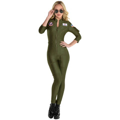 Women's Top Gun 2 Maverick Flight Suit Costume - Adult L