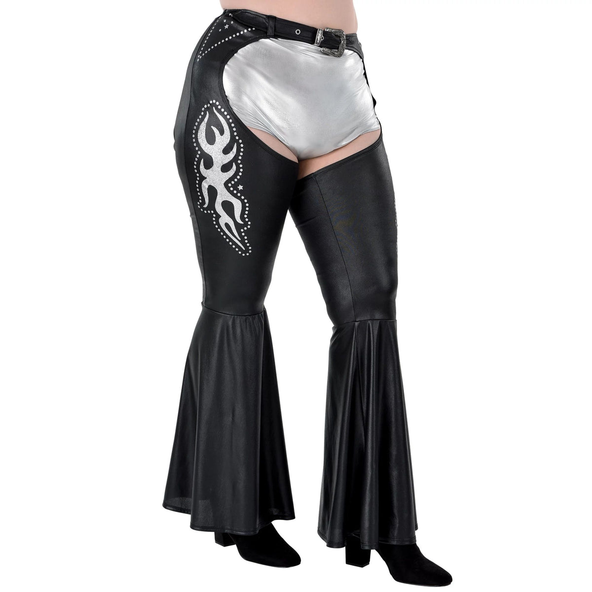 Cowgirl Women's Plus Size Halloween Chaps - Adult Plus