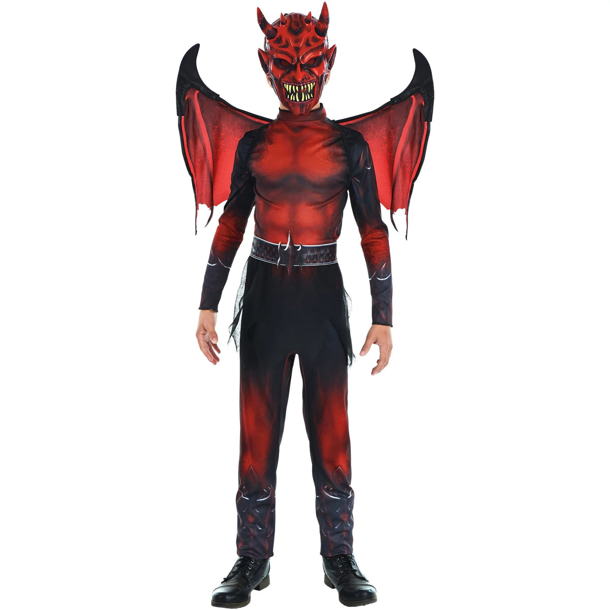 Boys Devil Costume With Wings - Child XL (14-16)
