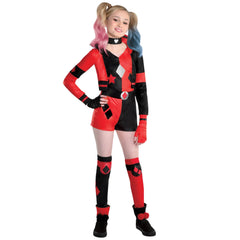 Girls' DC Comics Harley Quinn Halloween Costume Set - Child XL (14-16)