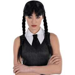 Adult Wednesday Addams Costume Wig - Standard Size