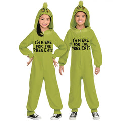 The Grinch Adult Zipster Costume - Child L/XL
