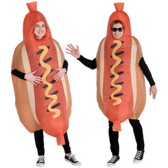 Inflatable Hotdog Costume for Halloween - Adult One Size