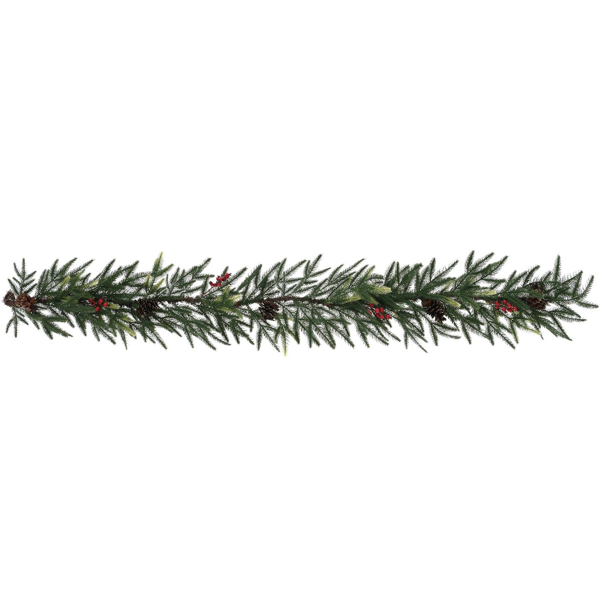 Festive Faux Pine Christmas Garland - 6 Feet