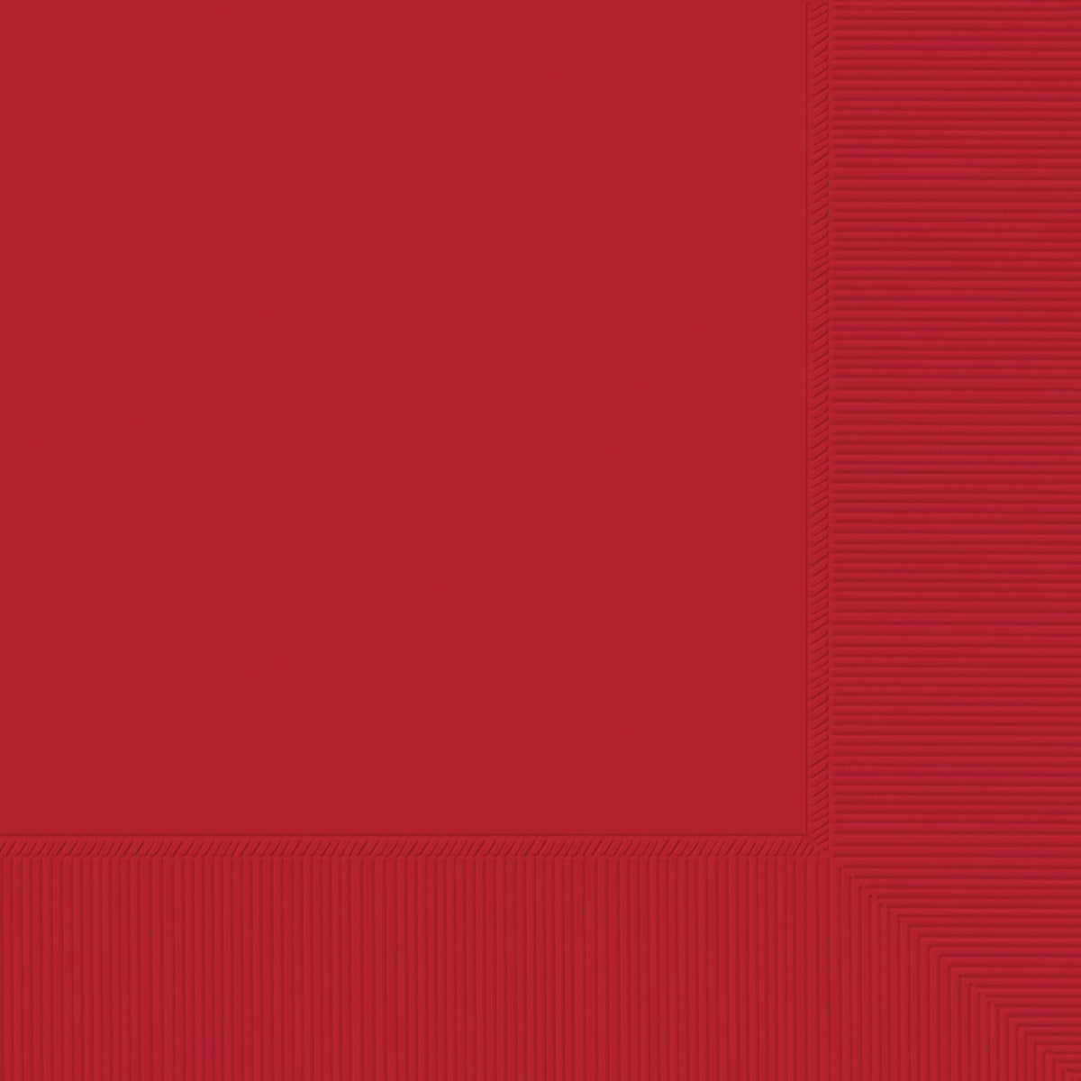 Classic Red Beverage Napkins - 50 Pack