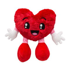 Cuddly Heart Plush with Arms and Legs - 10"
