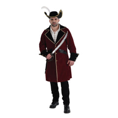 Men's Pirate Captain Costume Jacket - Adult 2XL