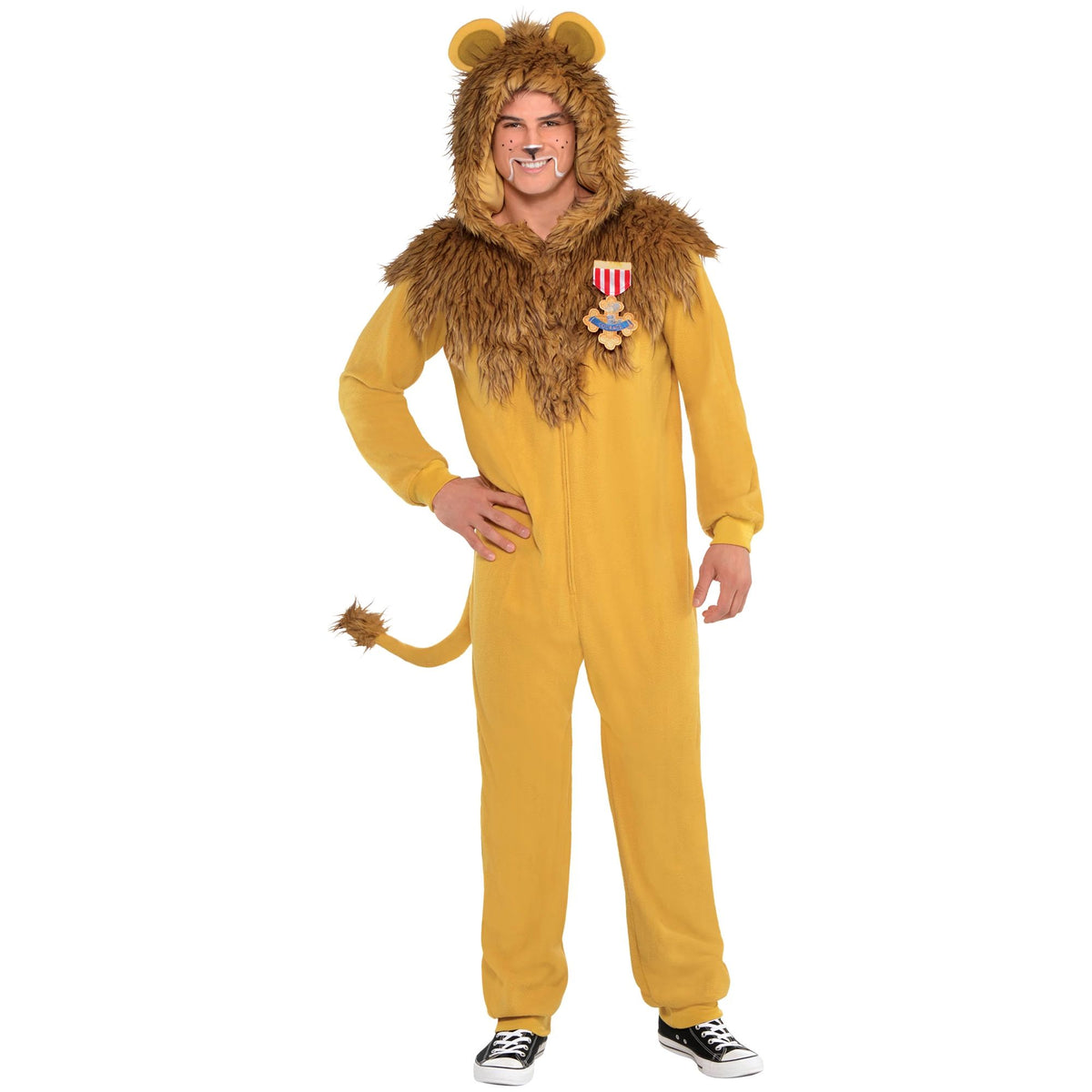 The Wizard of Oz Cowardly Lion Adult Jumpsuit Costume
