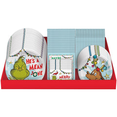 Grinch-Themed Christmas Tableware Set