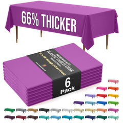 6 Pack Magenta 66% Thicker Premium Table Cover | 54 in. x 108 in.