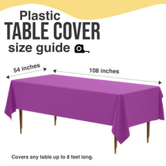 6 Pack Magenta 66% Thicker Premium Table Cover | 54 in. x 108 in.