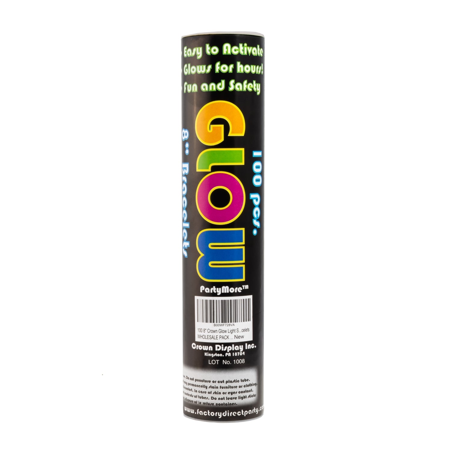 300 Club Pack 8 In. Glow Bracelets