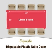 Premium Orange Plastic Table Cover