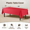 Premium Orange Plastic Table Cover