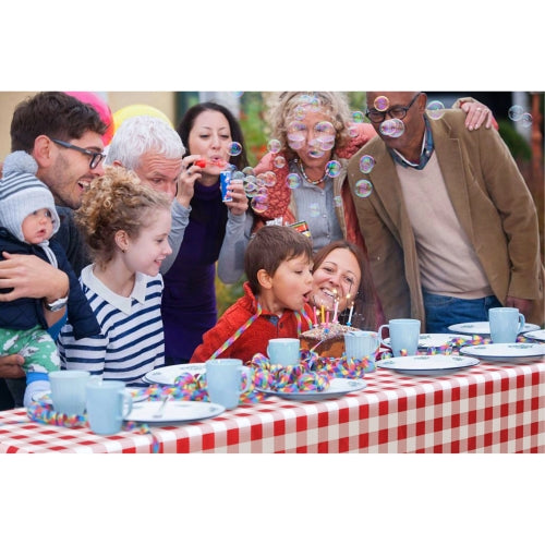 54 In. x 300 Ft. Cut to Size Plastic Table Cover | Red Gingham