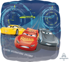 Cars 3 18" Foil Balloon for Birthday Celebrations