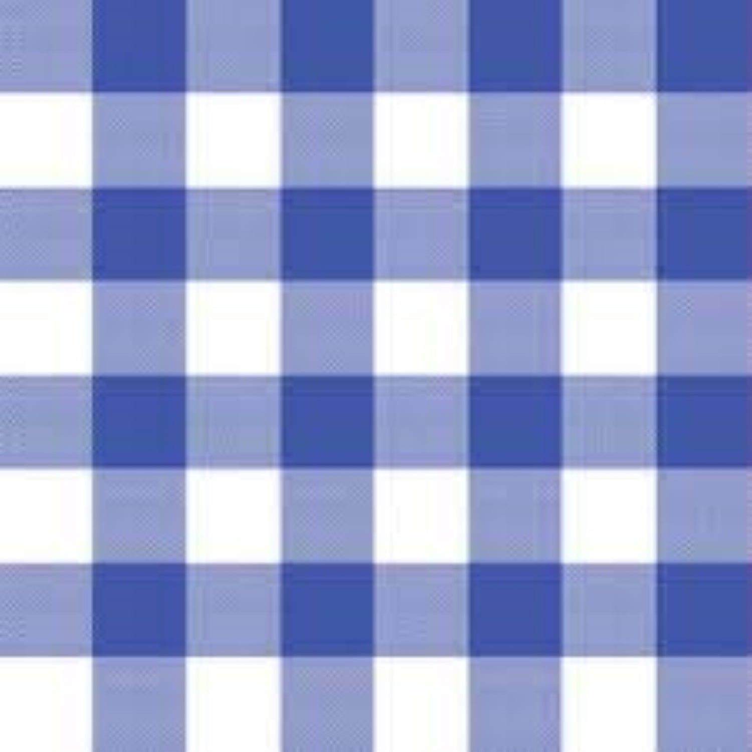 Blue Gingham Plastic Table Cover