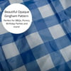 Blue Gingham Plastic Table Cover