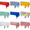 Black Gingham Plastic Table Cover