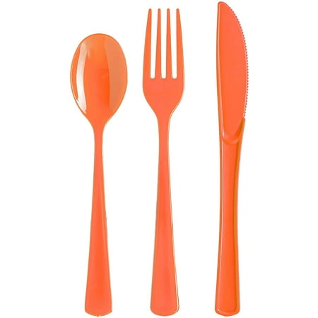 Orange Cutlery Combo Pack | 24 Count